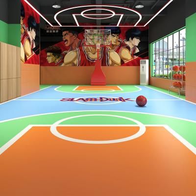 4.5mm Colorfulmodular basketball court